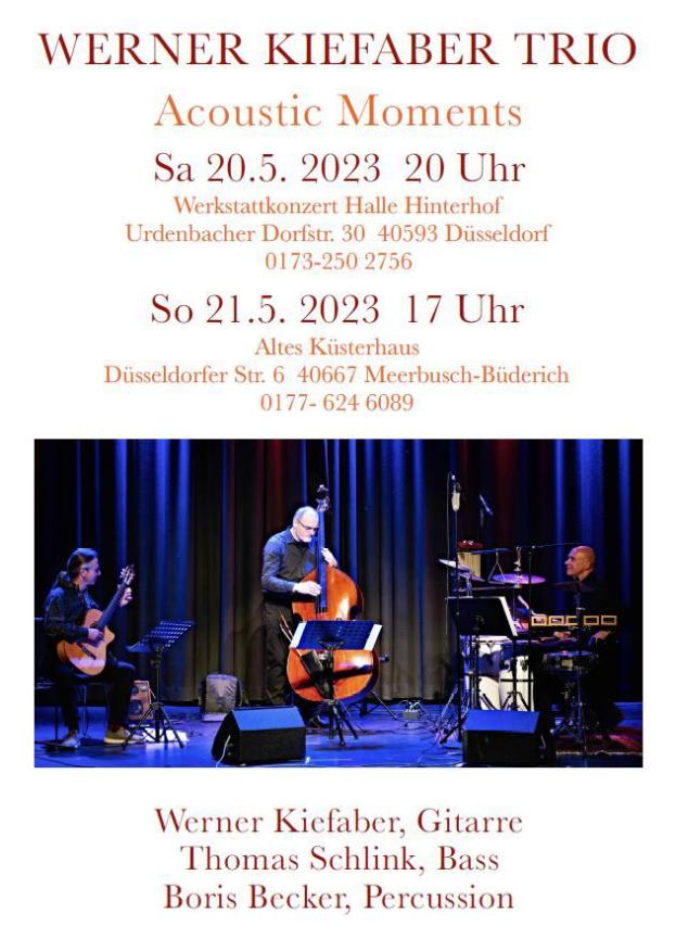 Konzertplakat Werner Kiefaber Trio